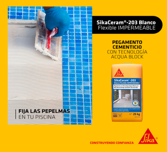 SikaCeram 203 Blanco Flexible Impermeable