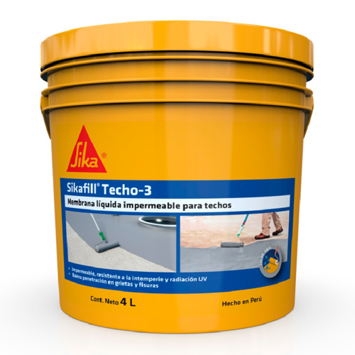 SikaFill Techo 3 - gris 4 Litros
