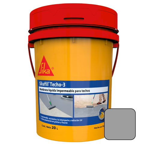 SikaFill Techo 3 - gris 20 Litros