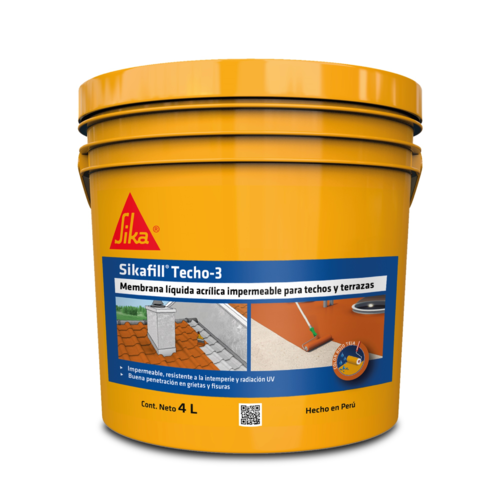 SikaFill Techo 3 - rojo teja 4 Litros