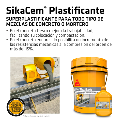 Sikacem Plastificante - 20 Litros