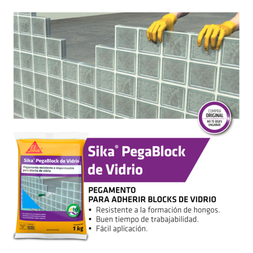 Sika PegaBlock de Vidrio 1 kg