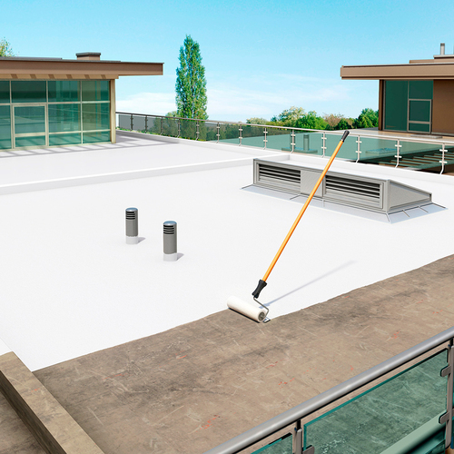 SikaFill Techo 5 Fibra - Color Blanco 4 L